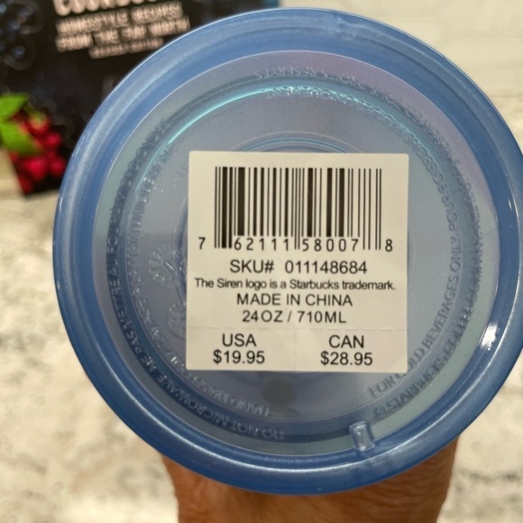 Starbucks  2024 Blue Dichronic Magnolia and Flowers
Tumbler BRAND NEW. NWT. - Picture 7 of 7